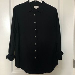 Lou & Grey Black Button Down